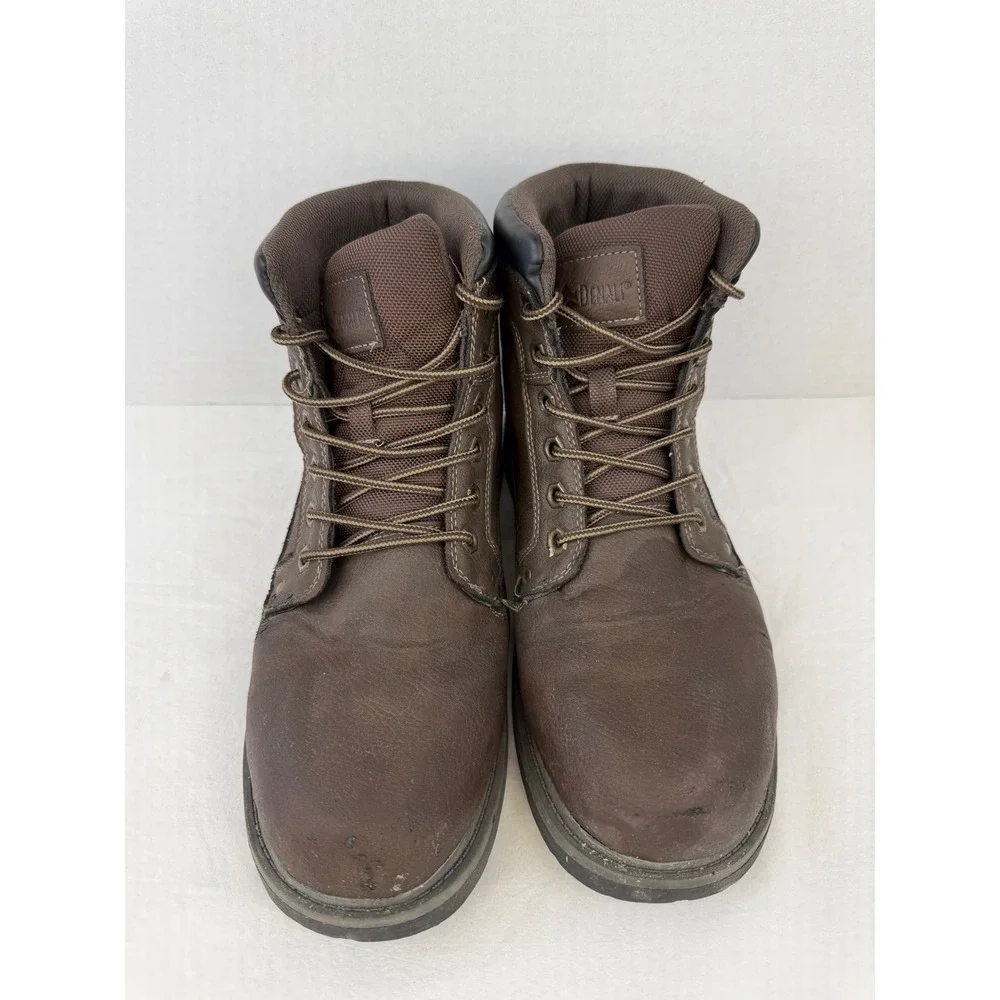 Denali Mens Brown Work Boots‎ Lace Up Ankle Lug Sole A15U008A-5 Size 10
